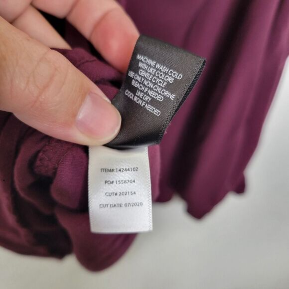 Torrid 4X Fit and Flare Burgundy Button Front Camisole Rayon Blouse Tank Top - Picture 7 of 7